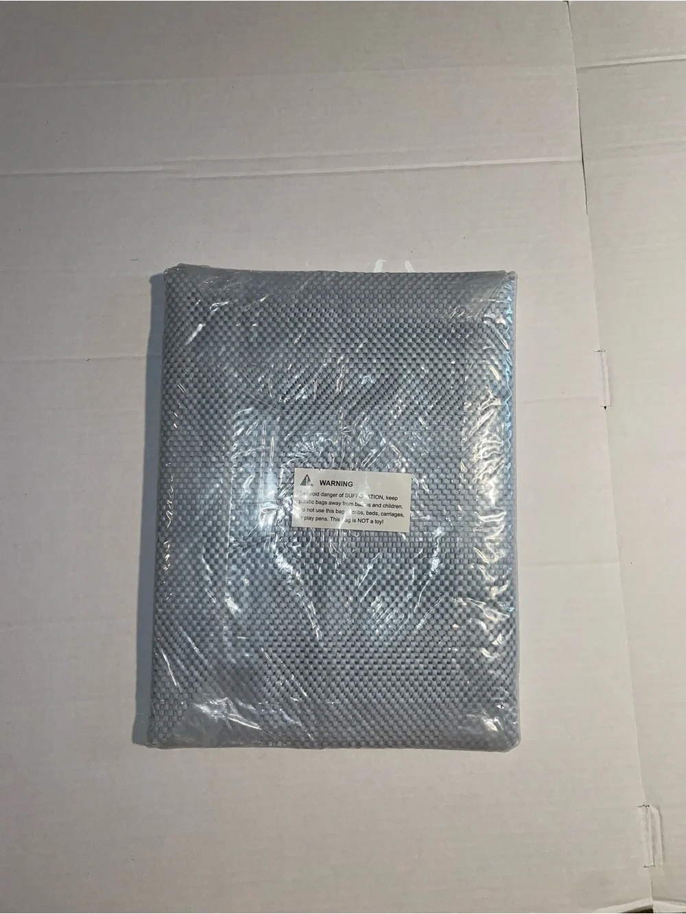 White Textured Anti-Slip Floor Mat Pad - Unbranded